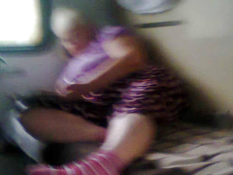14P Russian granny with a big ass! Voyeur!