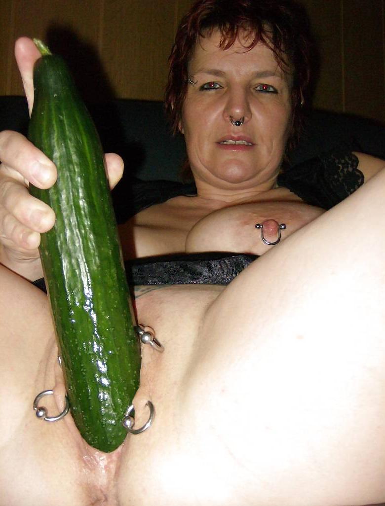 23P Pierced mature slut with big boobs