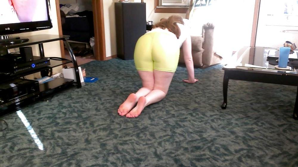 10P Teen gf booty in spandex