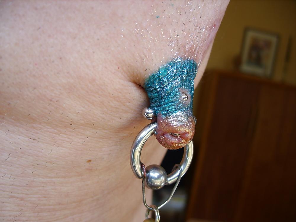 18P Meine nippel  piercing  geschminkt  
