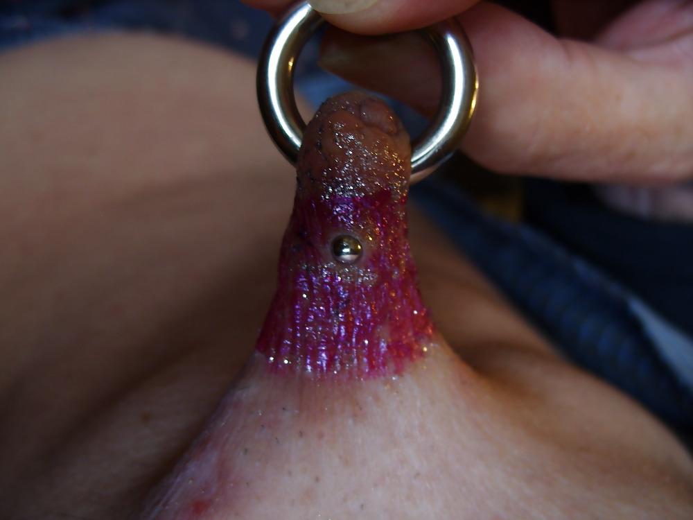 18P Meine nippel  piercing  geschminkt  