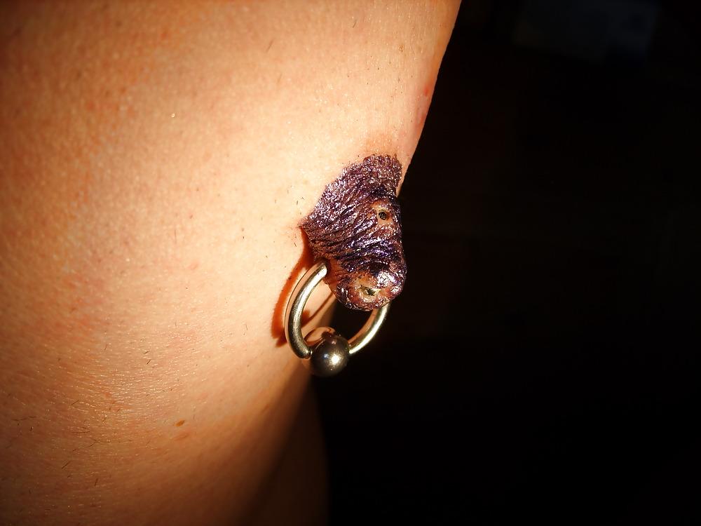 18P Meine nippel  piercing  geschminkt  