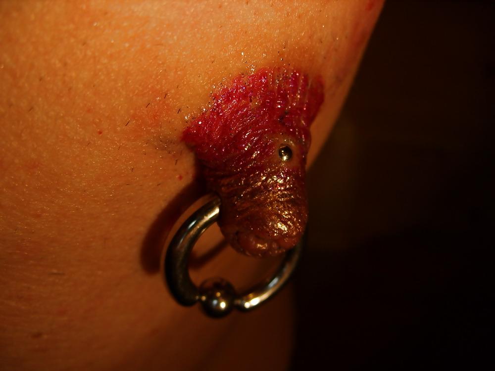 18P Meine nippel  piercing  geschminkt  