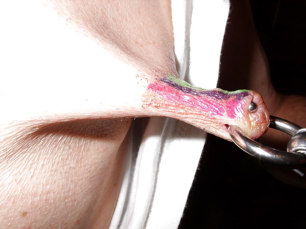 18P Meine nippel  piercing  geschminkt  