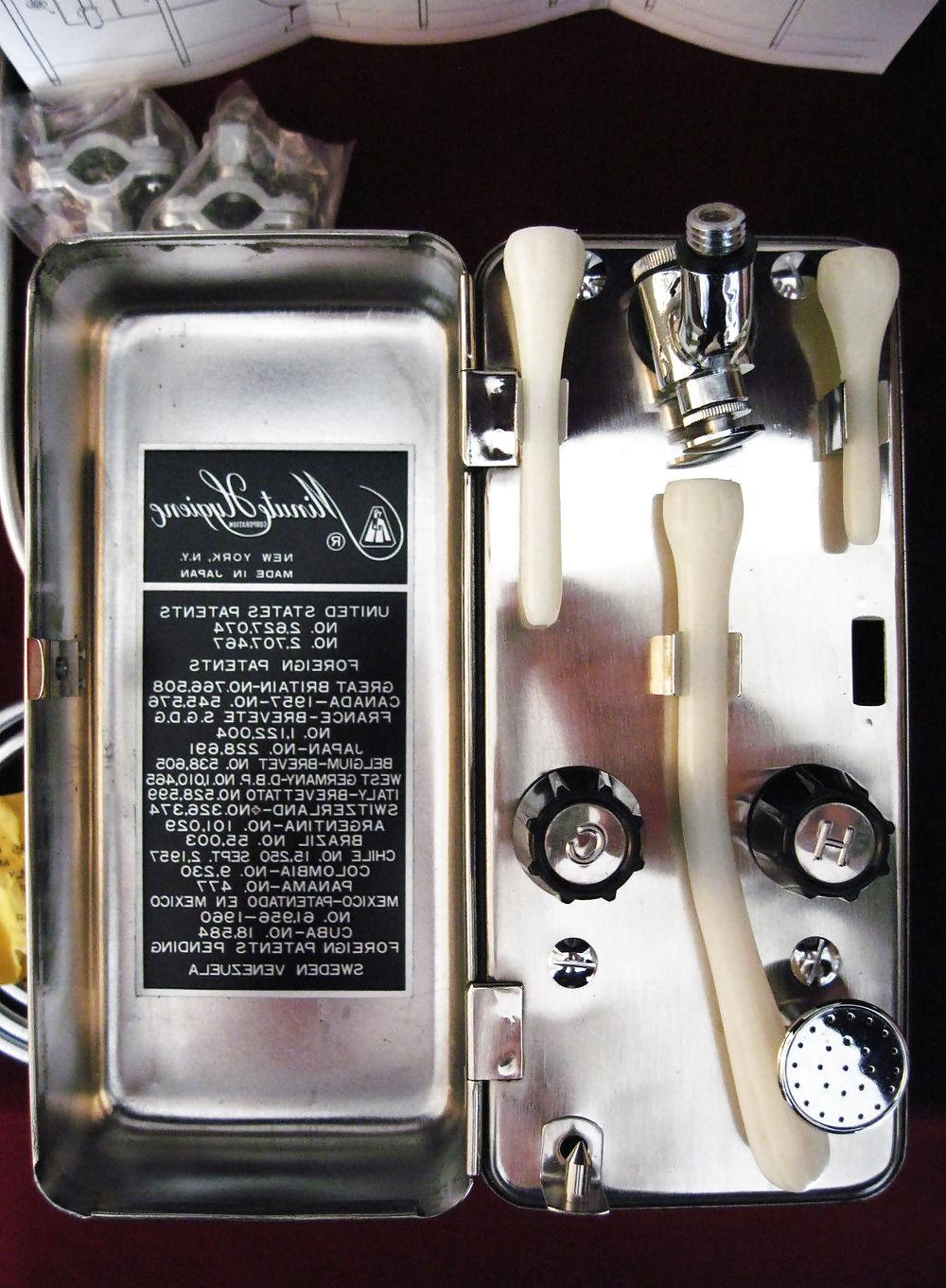 8P Amazing vintage electric powered  douche and enema machine