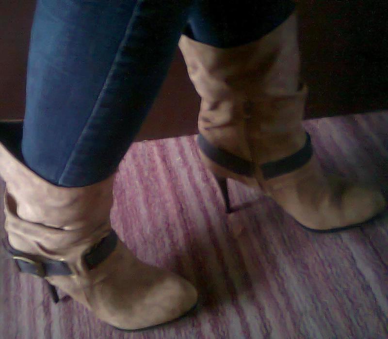 5P New high heeled leather boots I'm gonna buy