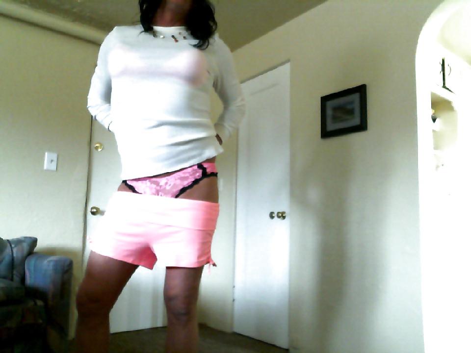 13P Crossdresser Lisa playing at home