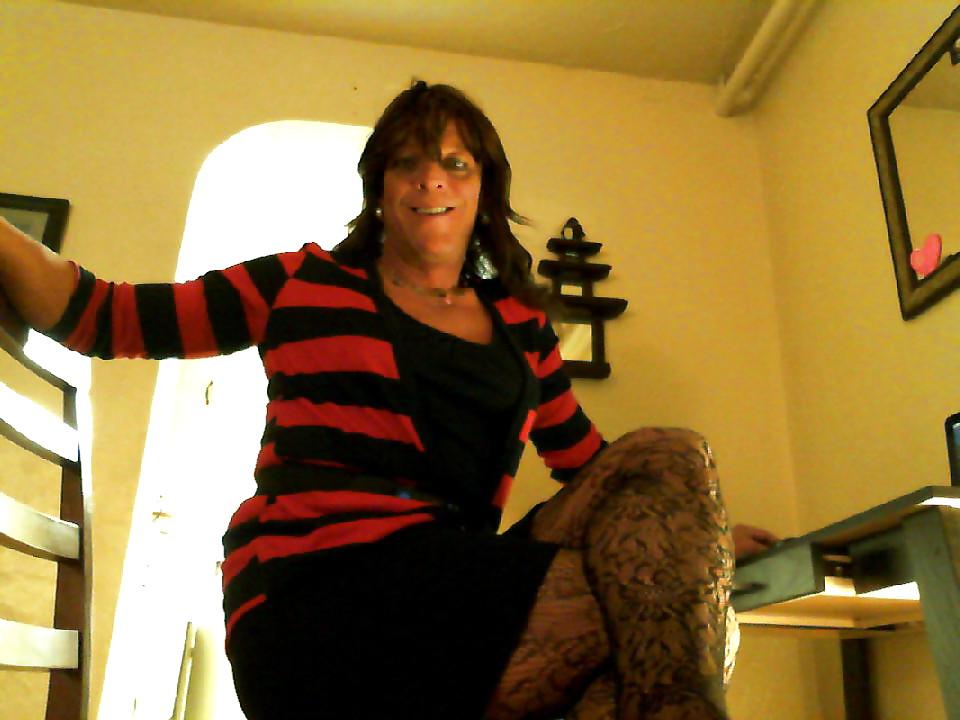 13P Crossdresser Lisa playing at home