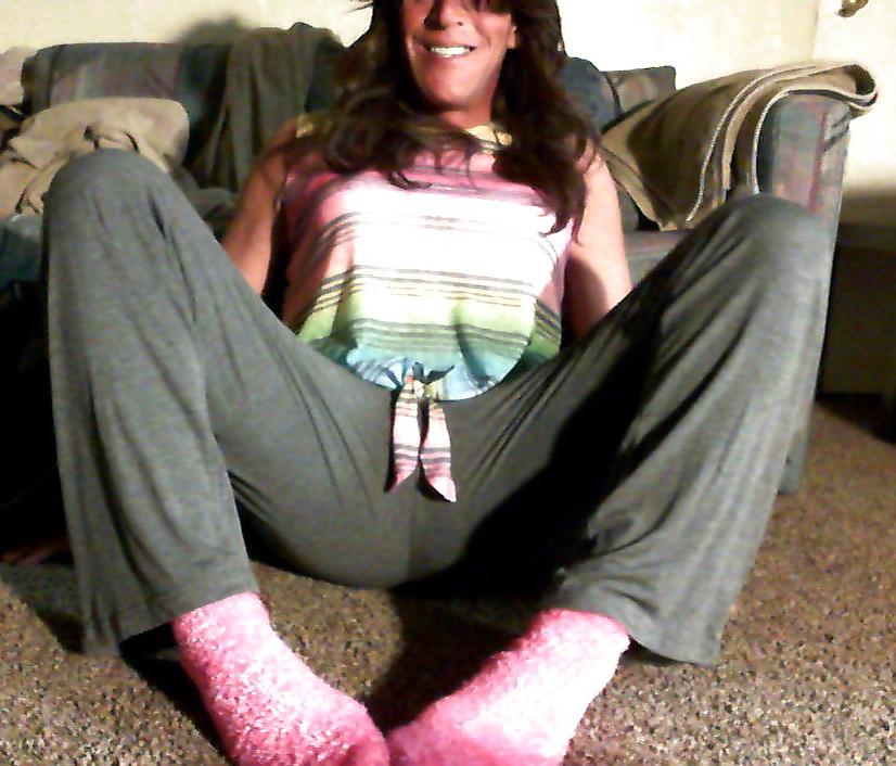13P Crossdresser Lisa playing at home
