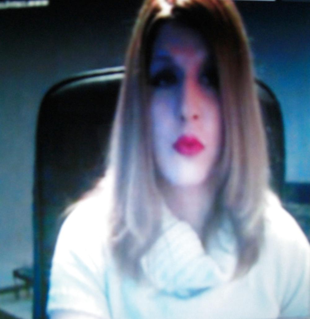 5P Hot german real shemale - red lips
