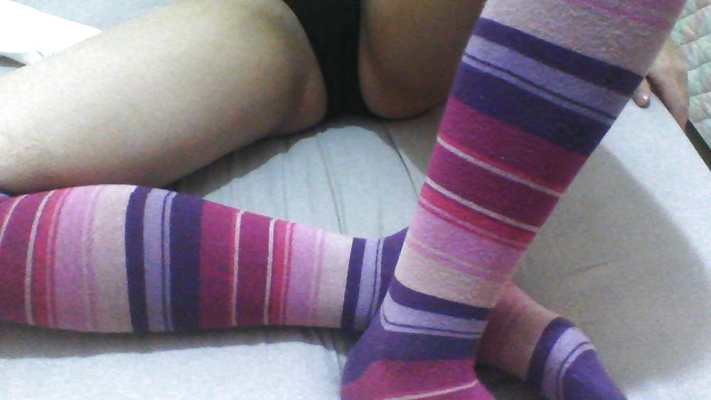 7P Crossdresser teen socks