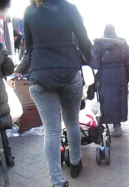 12P Black Jeans Booty