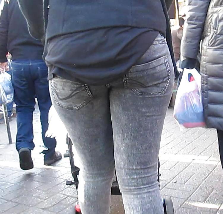 12P Black Jeans Booty