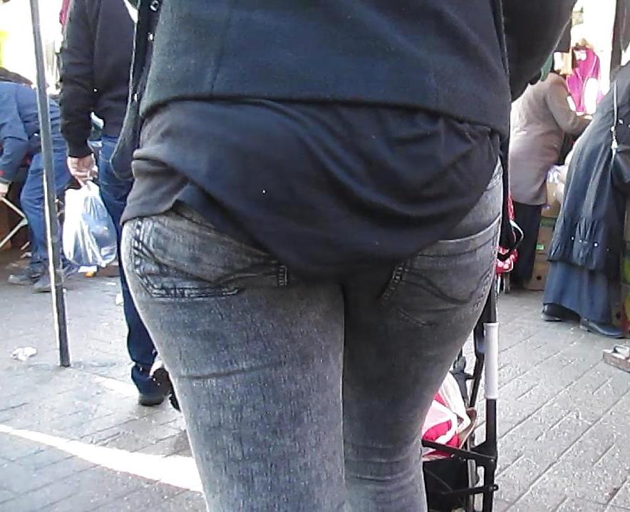 12P Black Jeans Booty