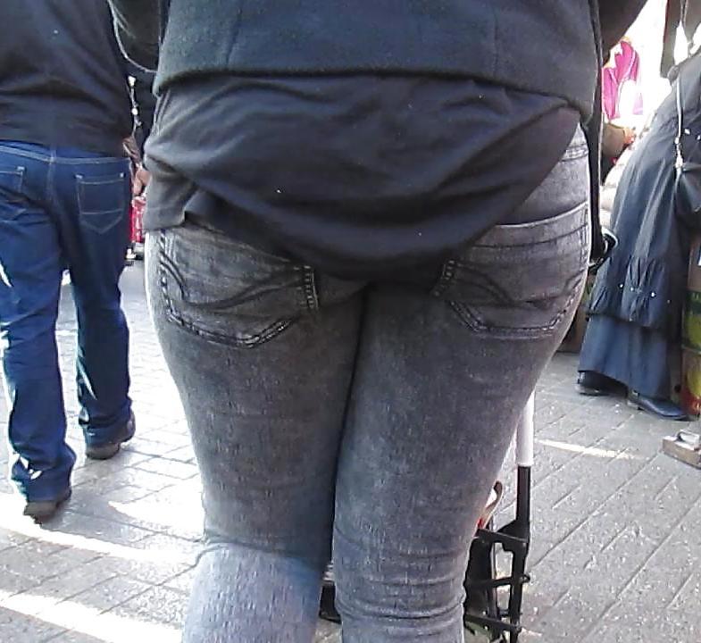 12P Black Jeans Booty