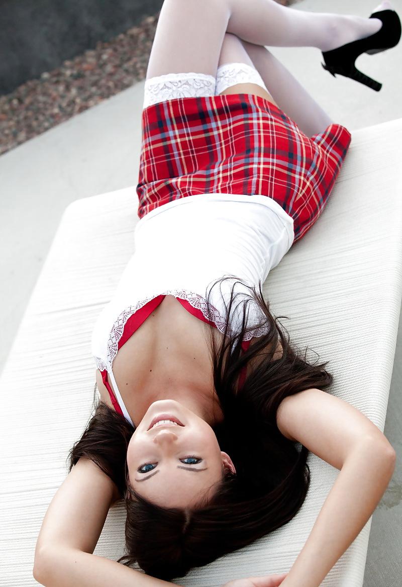 15P Girl in white stockings