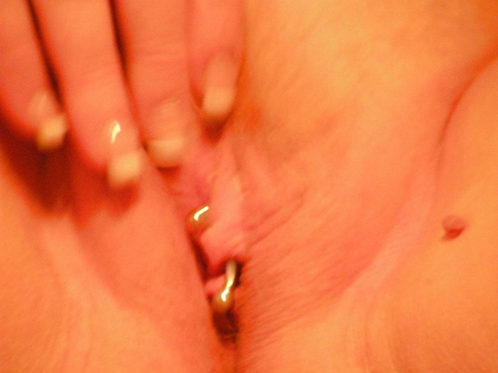 10P Her pierced pussy