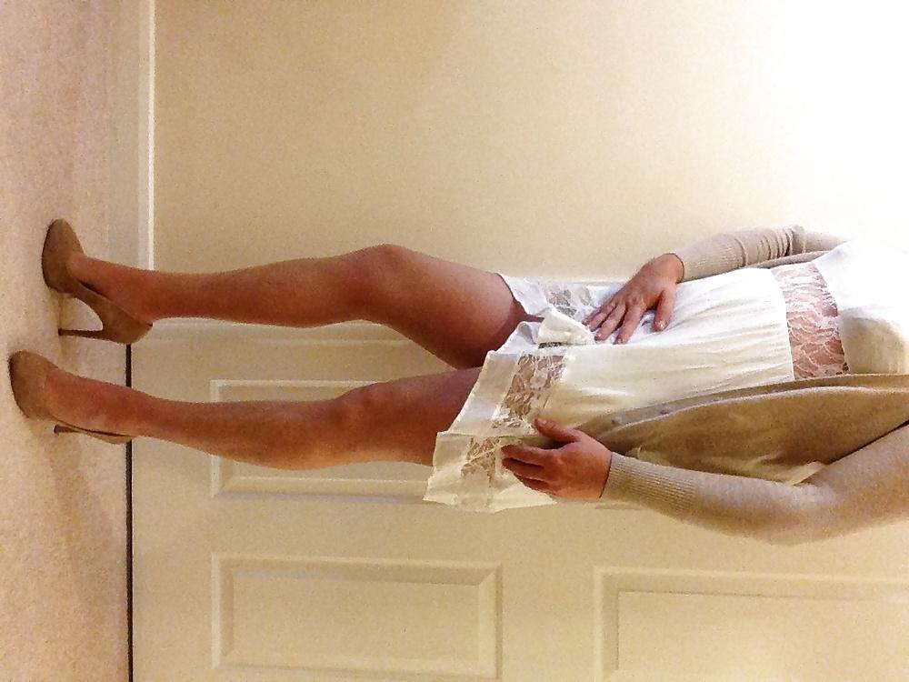 5P Teen crossdresser - Christening outfit