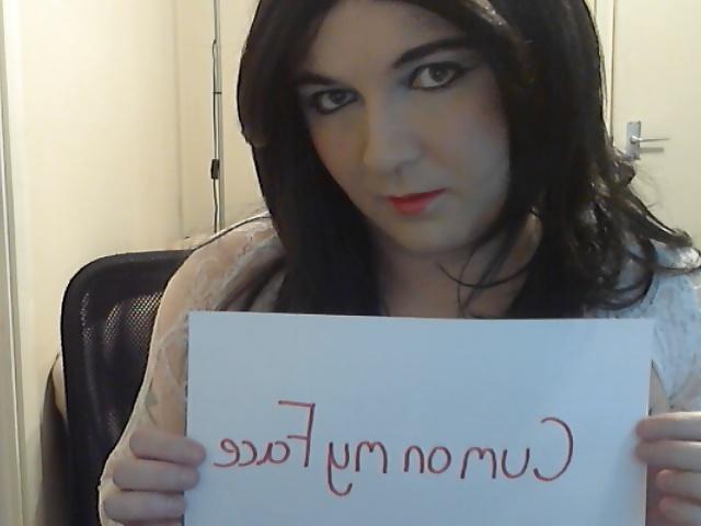 13P Lydia Lust Crossdresser in white
