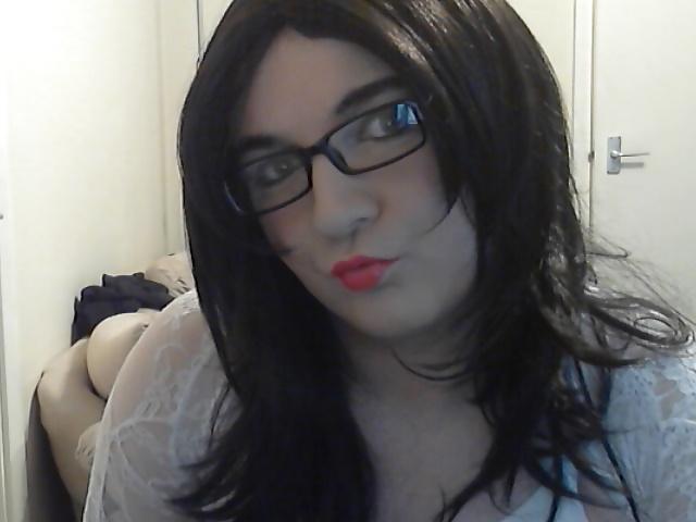 13P Lydia Lust Crossdresser in white