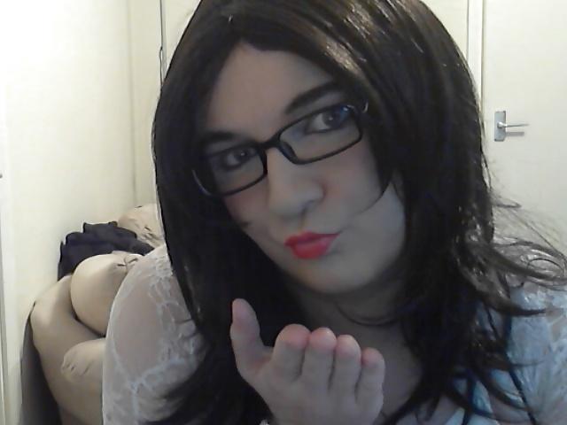 13P Lydia Lust Crossdresser in white