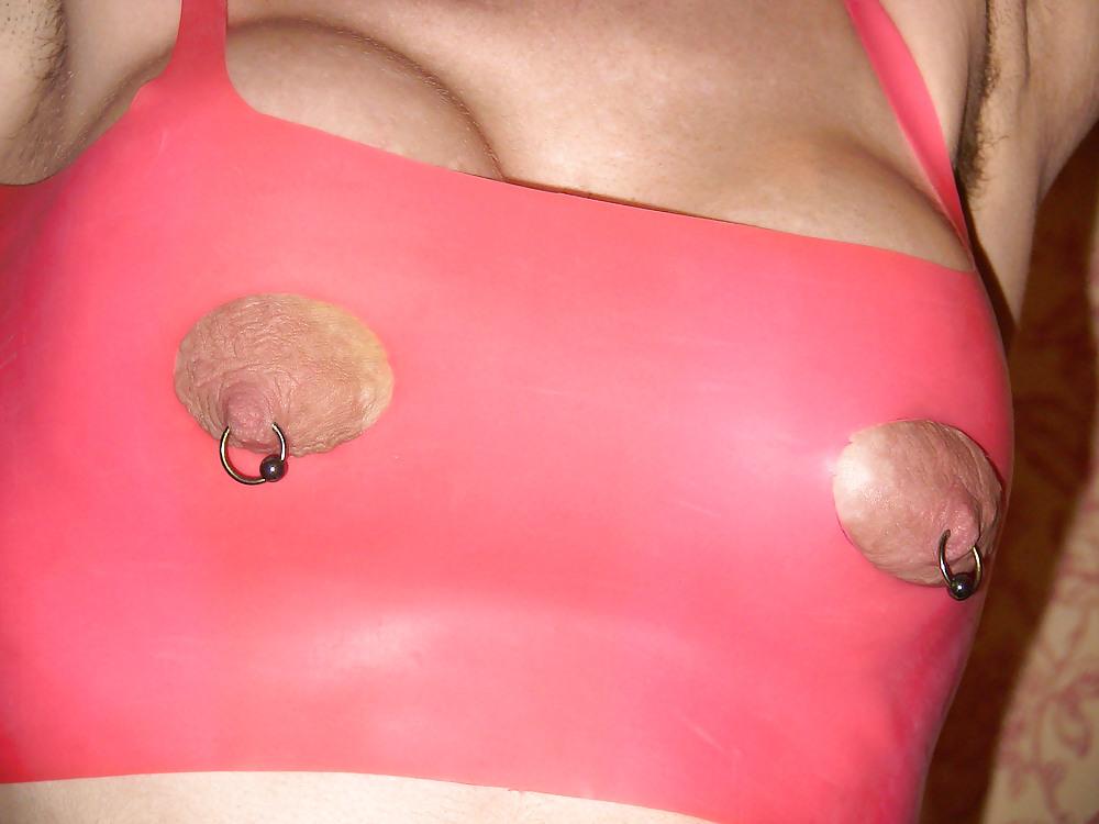 17P Tim97 Peek-a-boo pierced nipples