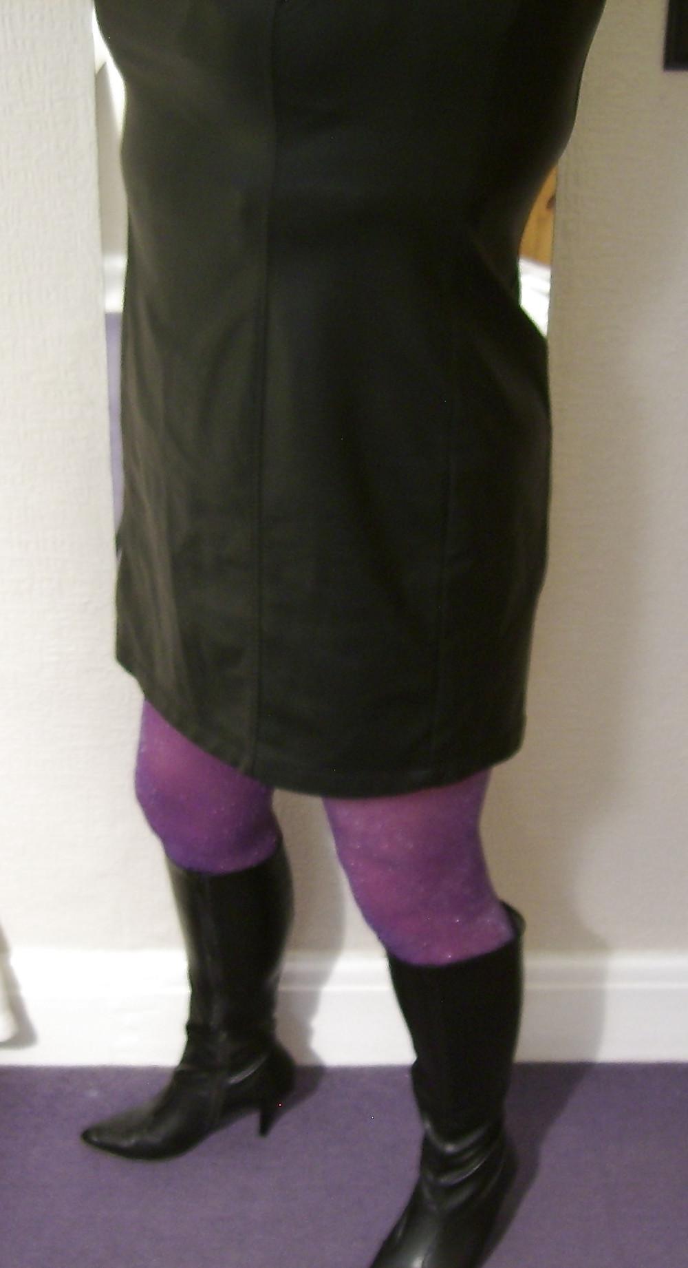 9P Leather dress and boots