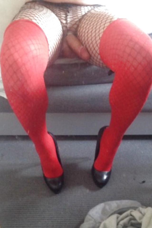 22P Me crossdressing sissy trap cum