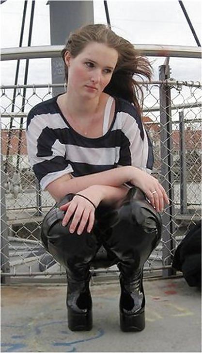 6P Unknown young women with strapon