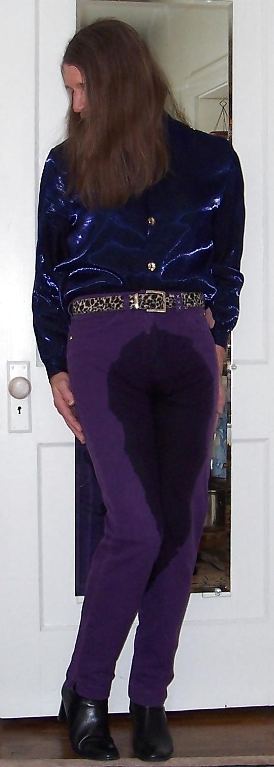21P Crossdressing - My Purple Pants