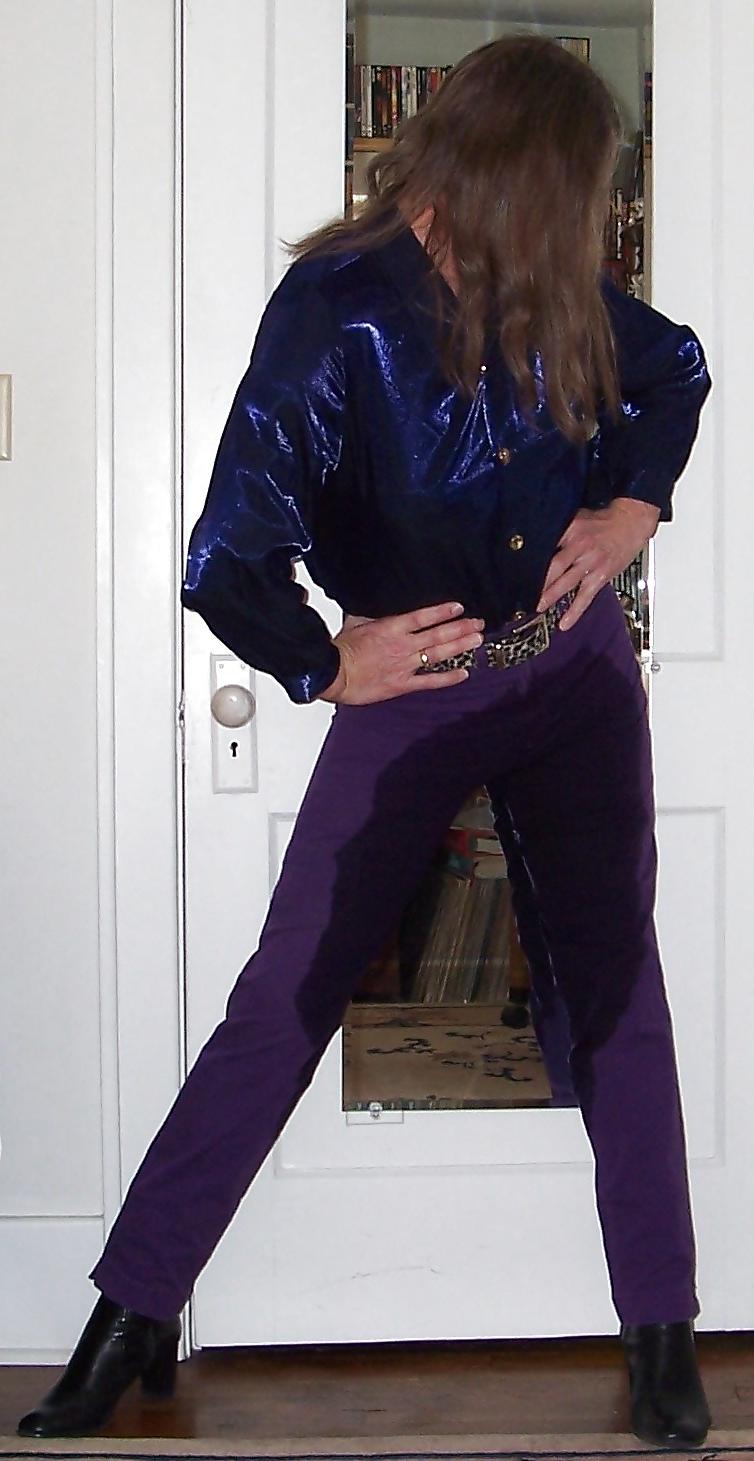 21P Crossdressing - My Purple Pants