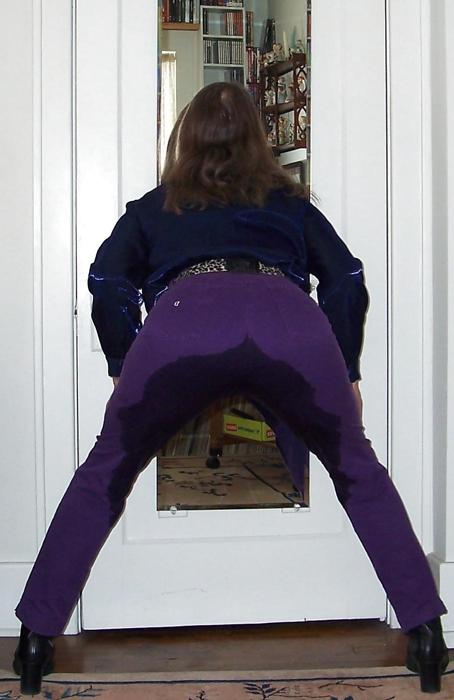 21P Crossdressing - My Purple Pants