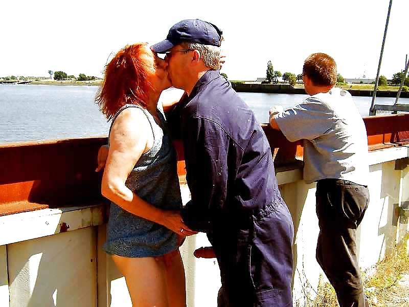 12P CUCK WIFE LENE with two men near the harbour - anal sex