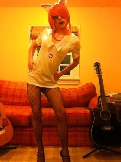 18P Crossdressing Sexy nurse and stripper