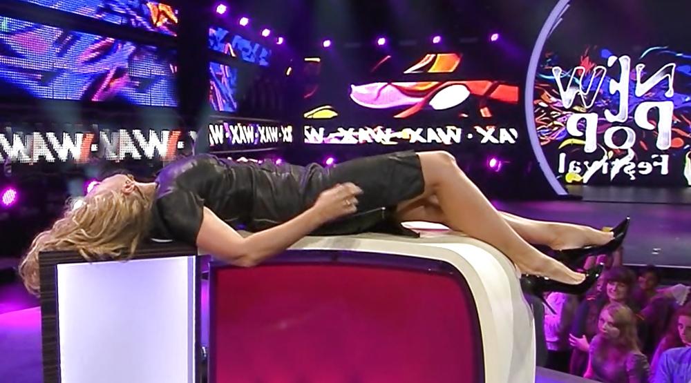 25P German Barbara Schoeneberger in black Leather HOT MILF