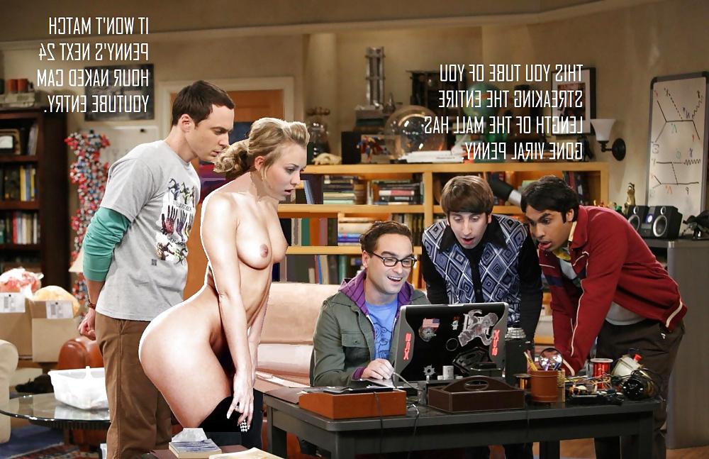 25P Kaley cuoco naked on set