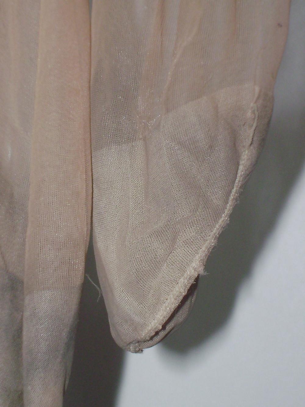 25P The Worn Stockings of my SLUTY WIFE who has been FUCKED