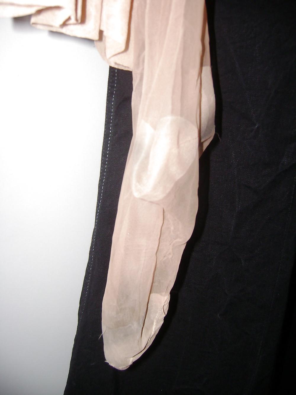 25P The Worn Stockings of my SLUTY WIFE who has been FUCKED