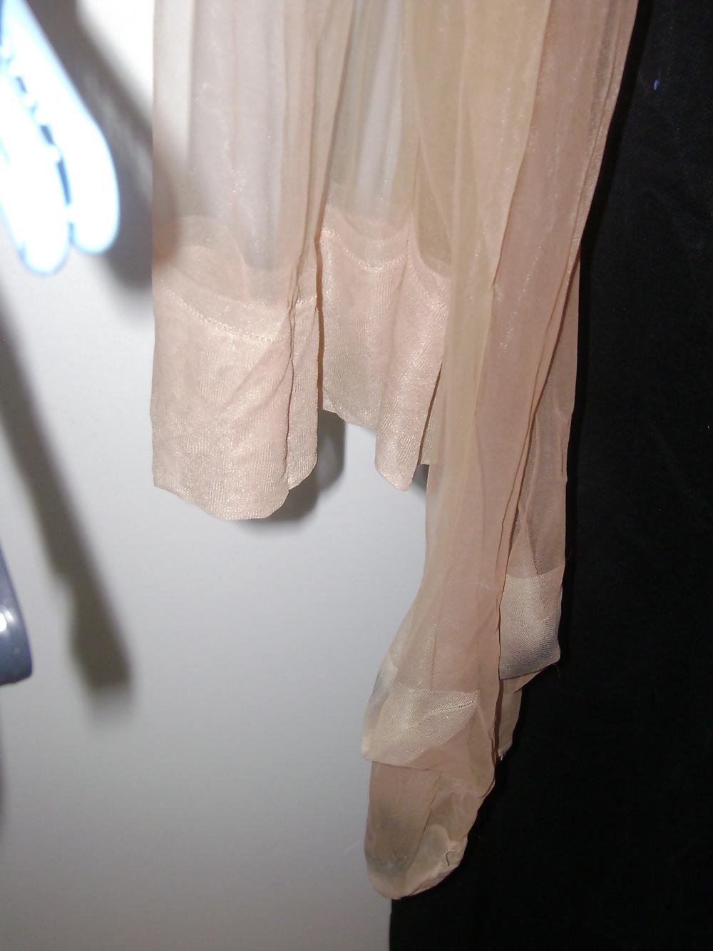 25P The Worn Stockings of my SLUTY WIFE who has been FUCKED