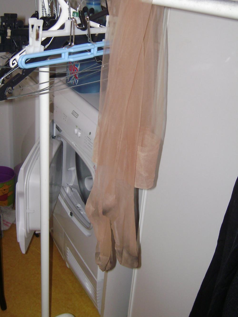 25P The Worn Stockings of my SLUTY WIFE who has been FUCKED