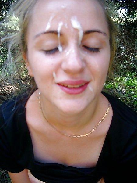 22P Cum on face, mouth and pussy