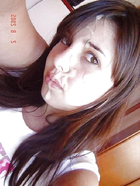 22P Cum on face, mouth and pussy