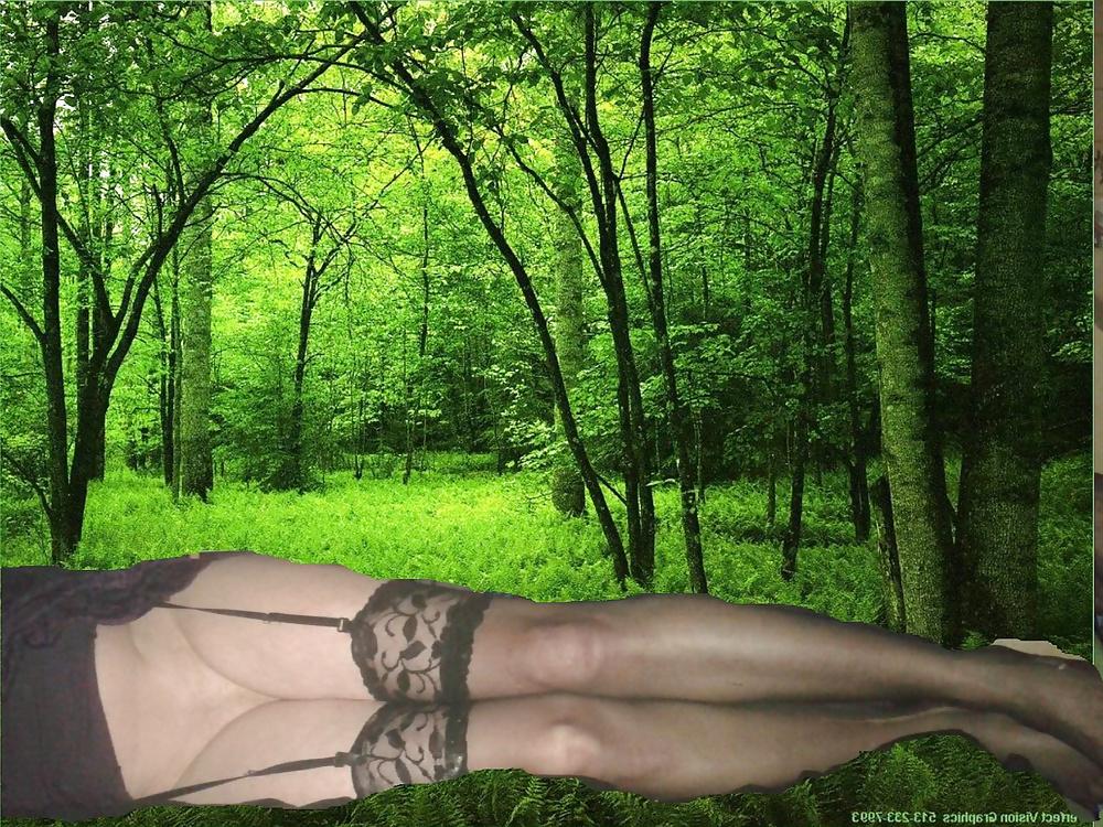 25P Crossdresser flashing in public and garden 
