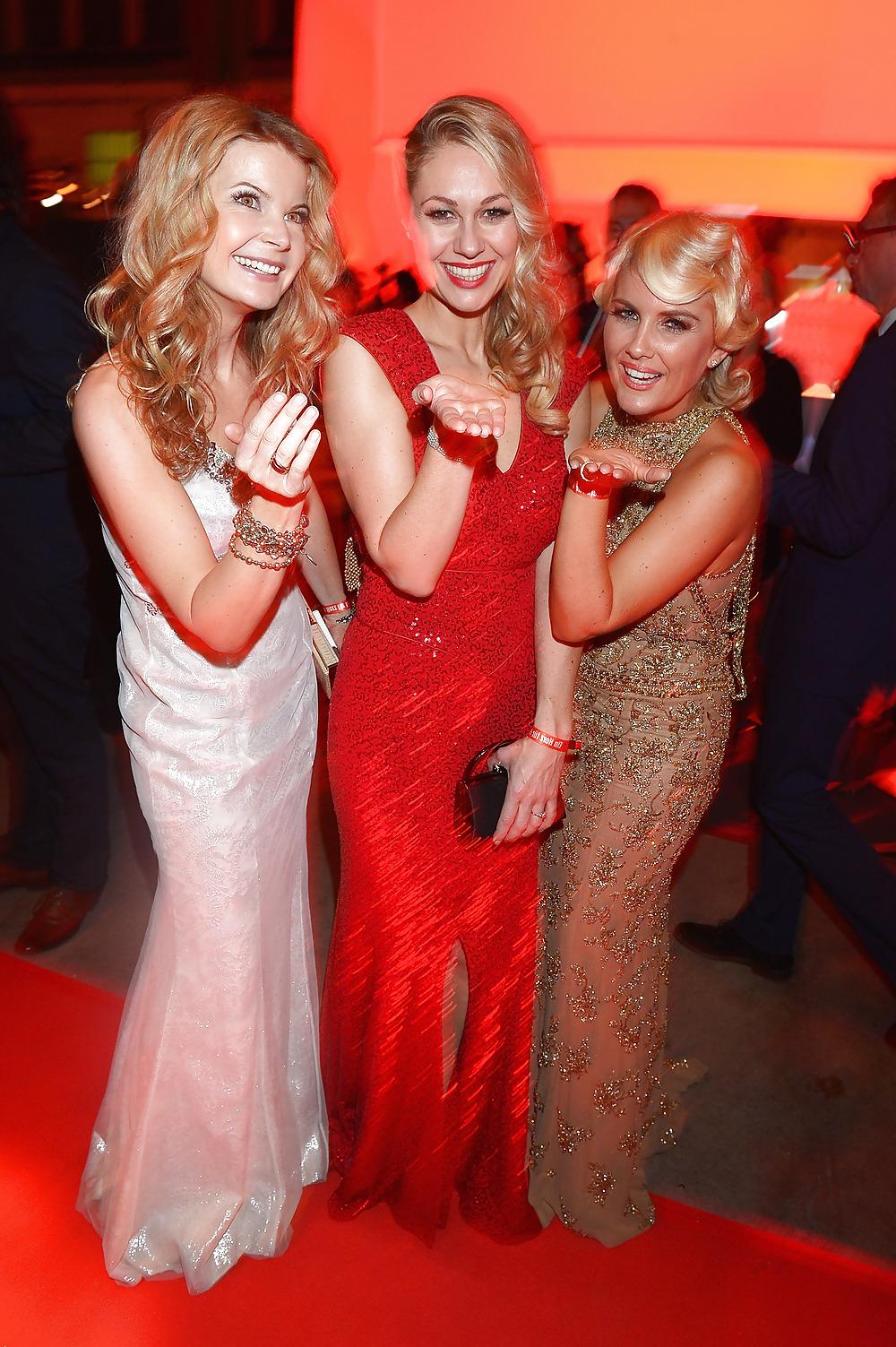 6P Ruth Moschner - Sexy in red - German Tv presenter