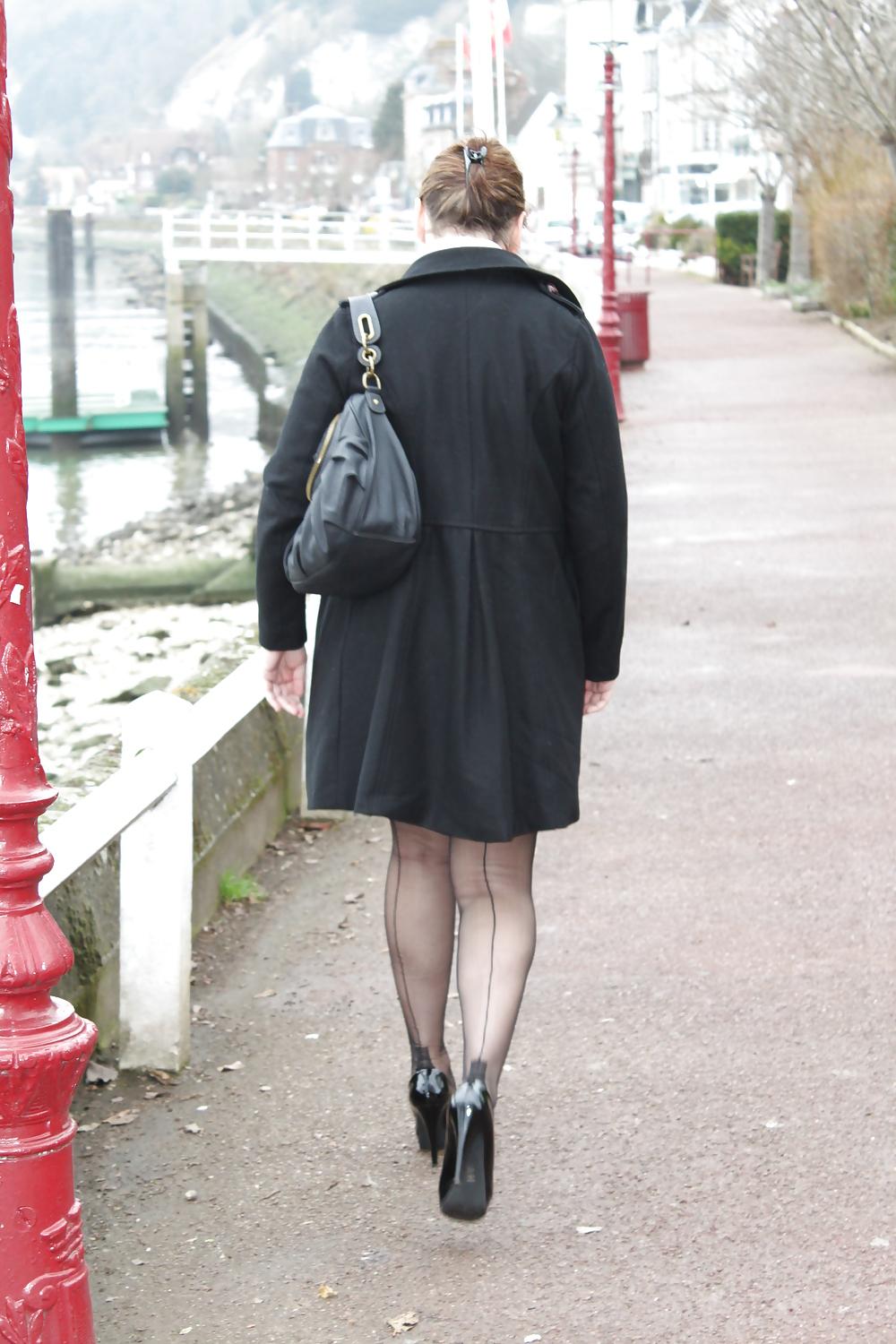 10P Seamed stockings Bas couture 