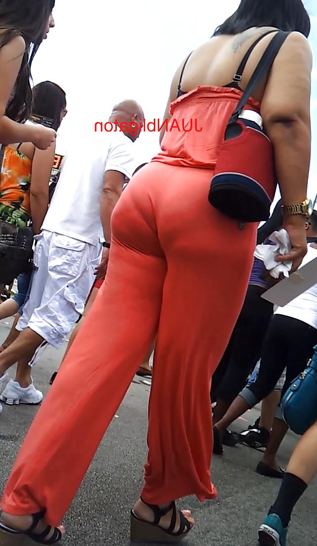 8P FAT Booty Latina MATURE Milf VPL VOYEUR candid