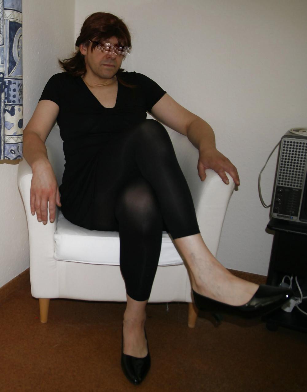 12P German Crossdresser posing