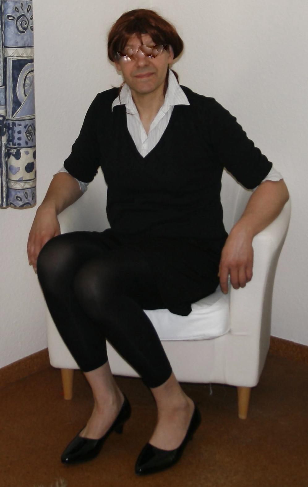 12P German Crossdresser posing