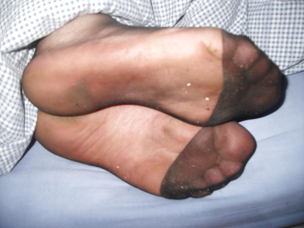 17P Mi bas voile noir et masturbation