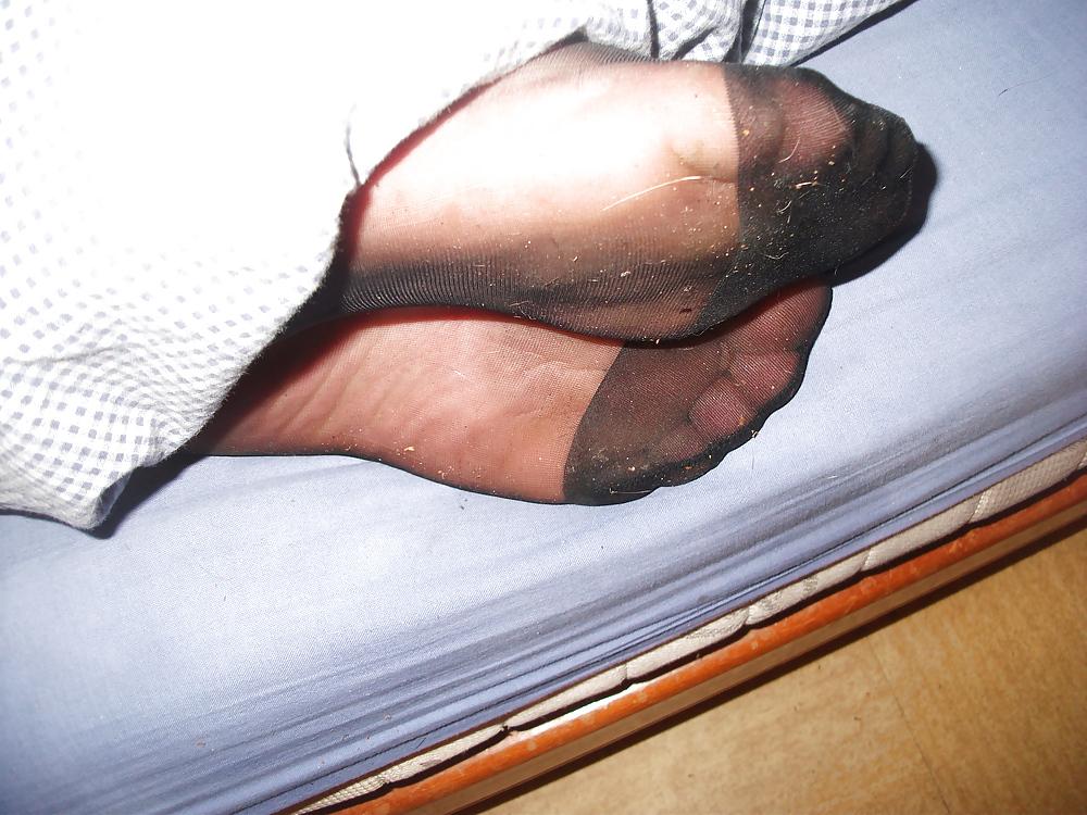 17P Mi bas voile noir et masturbation